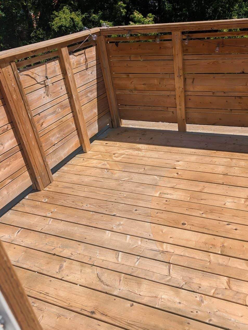 Balcony deck, after