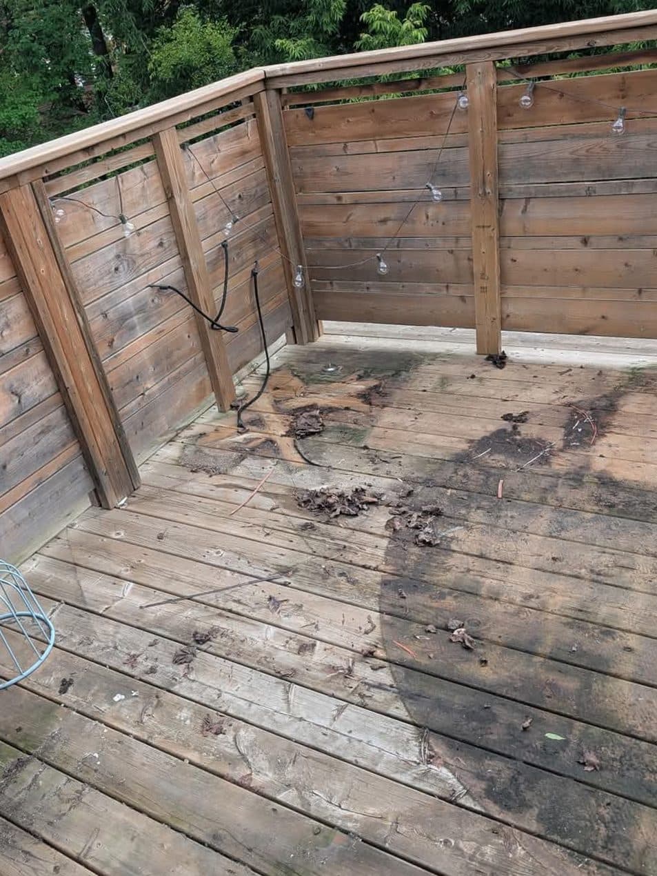 Balcony deck, before